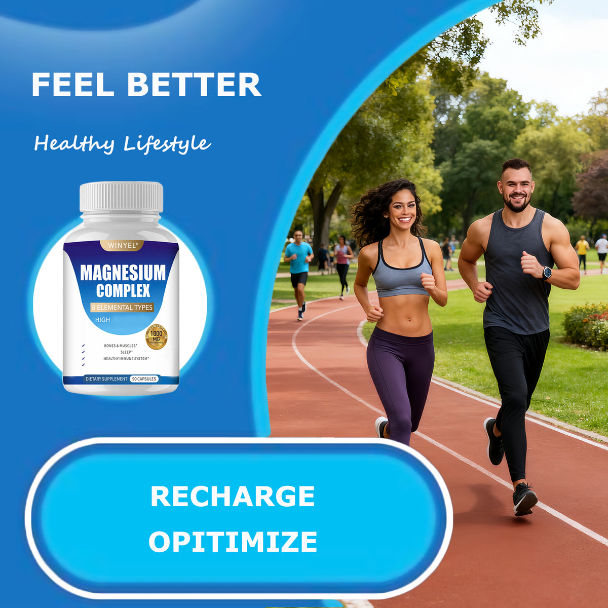 MANOMANDA Magnesium Complex Malate &amp; Glycinate Capsules - Manomando